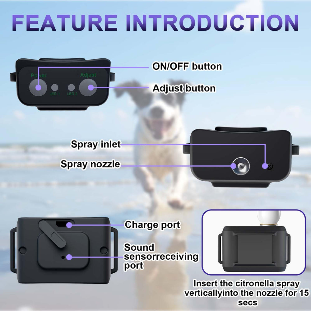 Zylfexo adjustable collar fit for dogs 10–120 pounds.