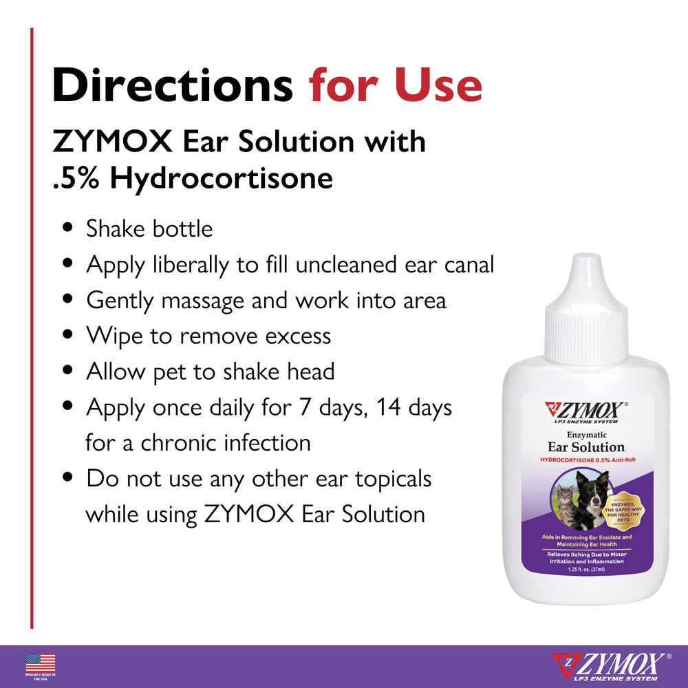 Zymox dog earcare application demonstrates real-life use during ear care