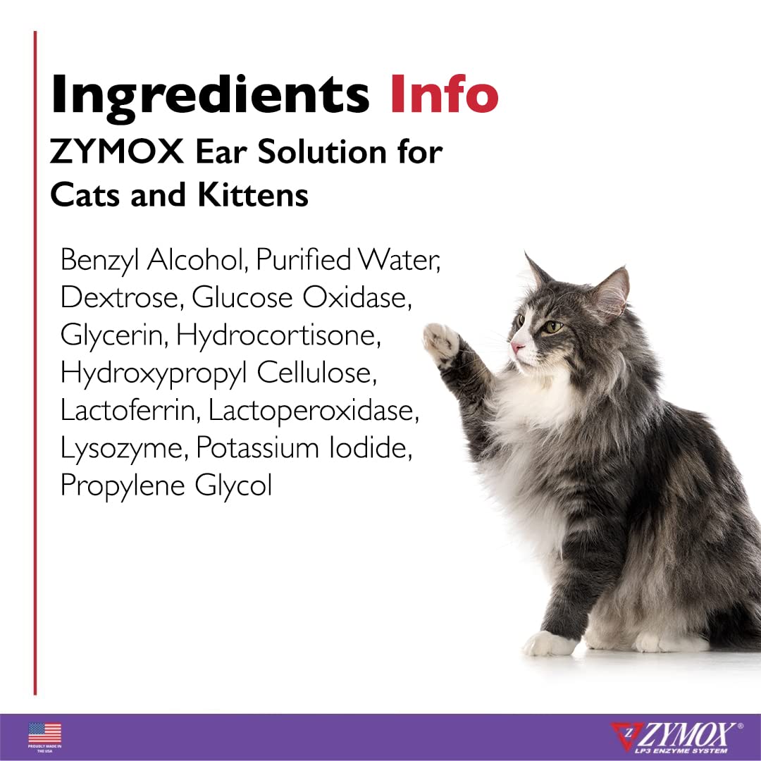 Zymox hydrocortisone ingredient label providing transparency