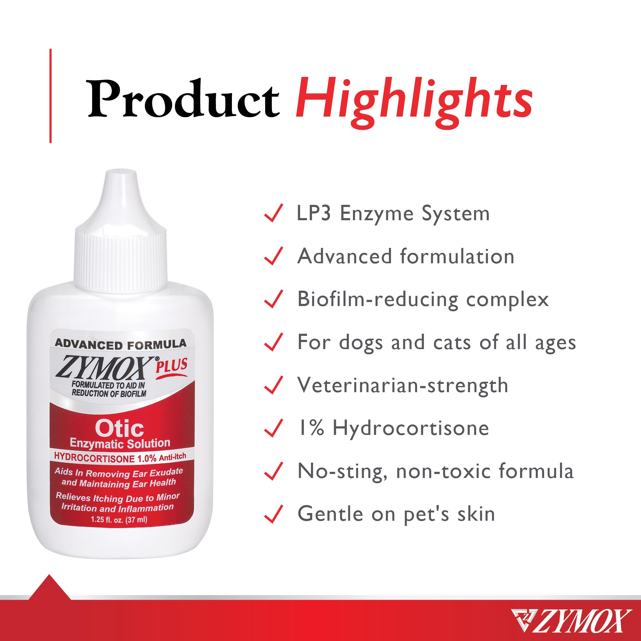 Zymox Otic Plus helps dog ear care for comfortable ears.