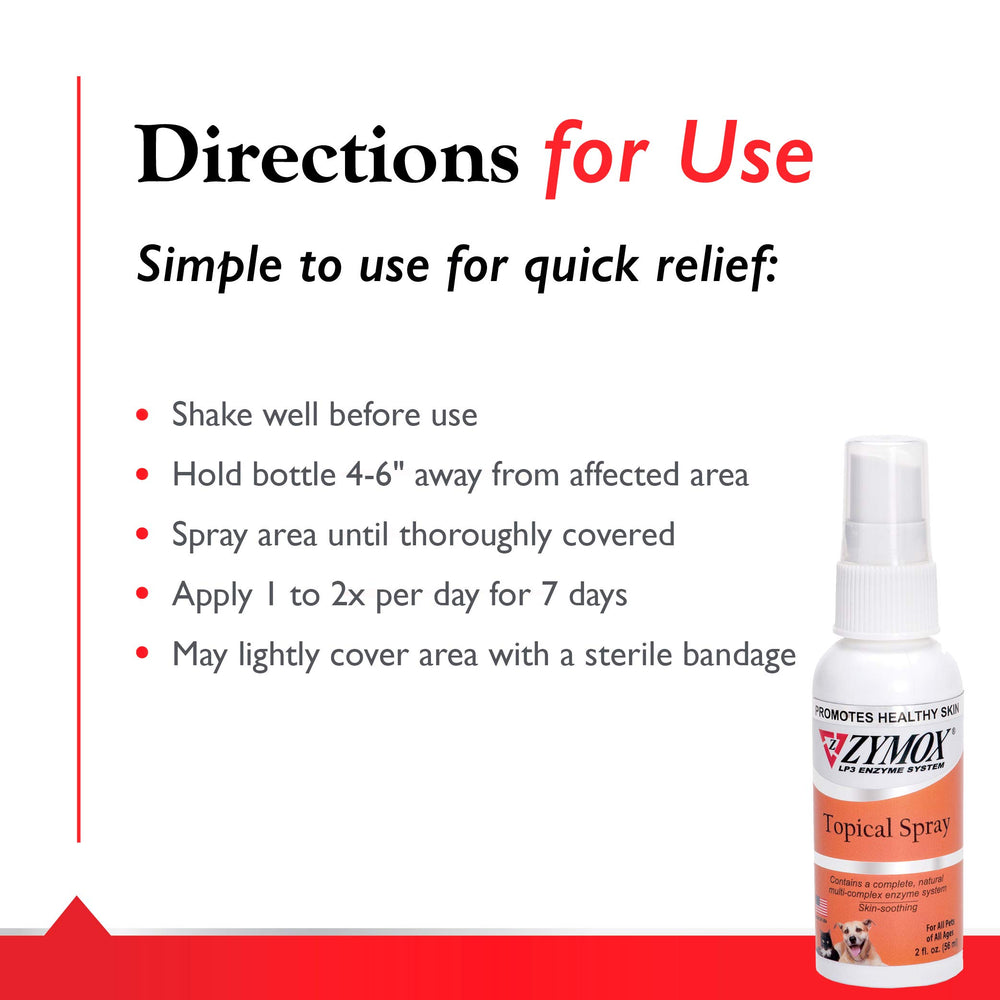 Zymox Pet Spray safe if licked by pet, non-toxic design