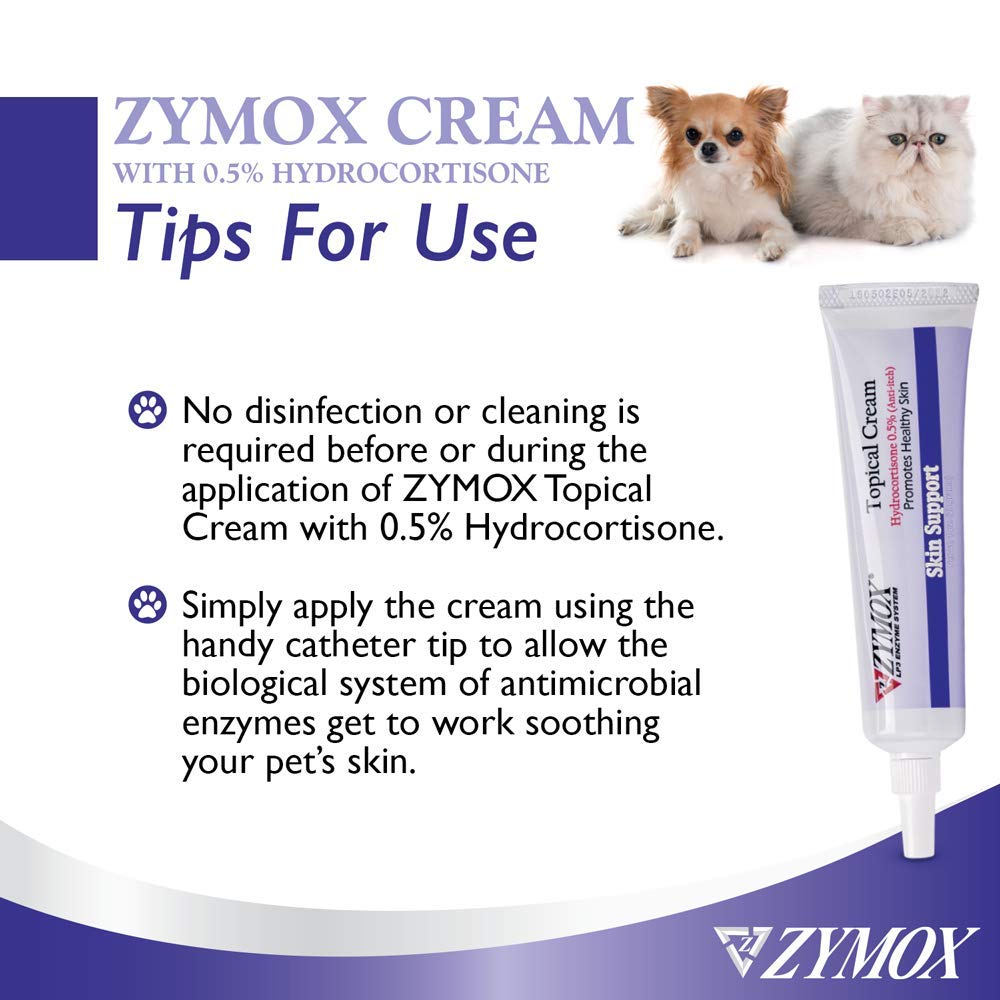 1oz Zymox tube with label, ready for quick care.