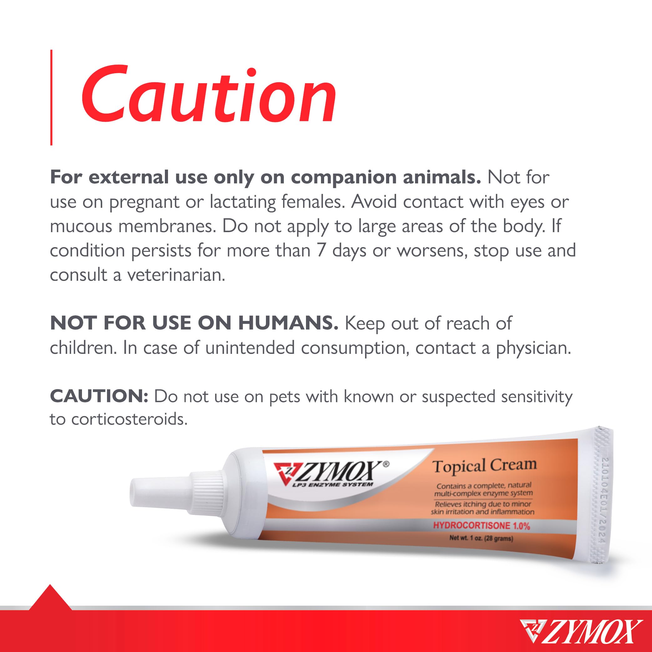 Zymox veterinarian-strength topical cream 1oz dog paw spot shows targeted skin relief