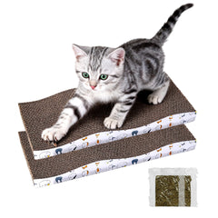 Zynfylus cat scratcher large front view, sturdy surface for indoor cats.
