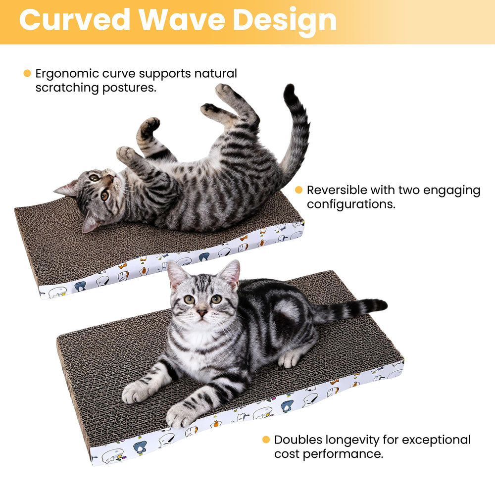 Zynfylus cat scratcher two pads included for flexible placement.
