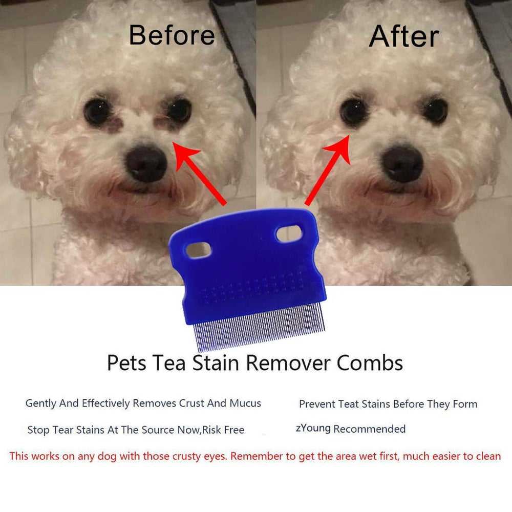 zyoung plastic tear stain tool multiuse grooming with sturdy stainless teeth