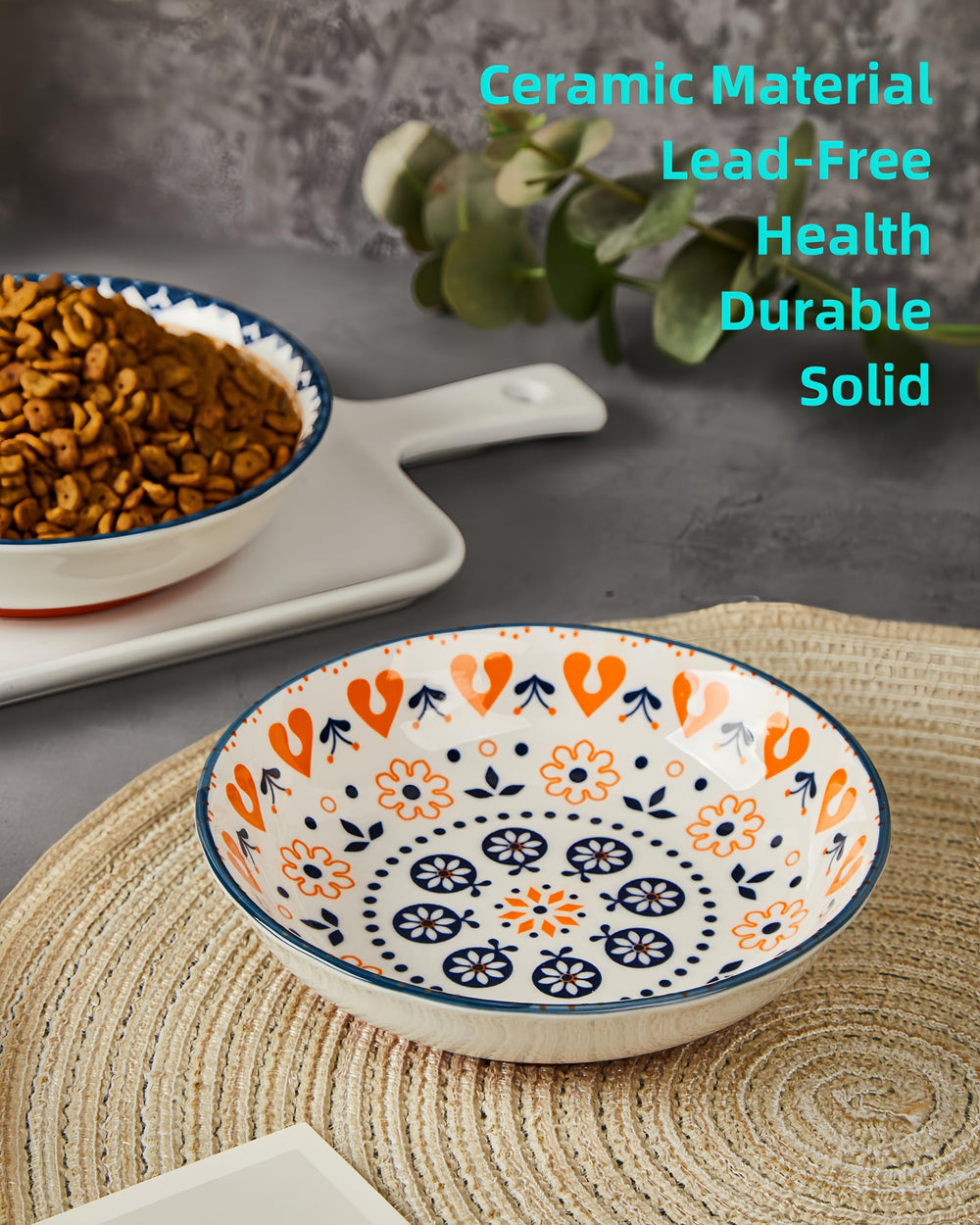 ZYUTONG dishwasher-safe bowls simplify cleaning after wet or dry foods.