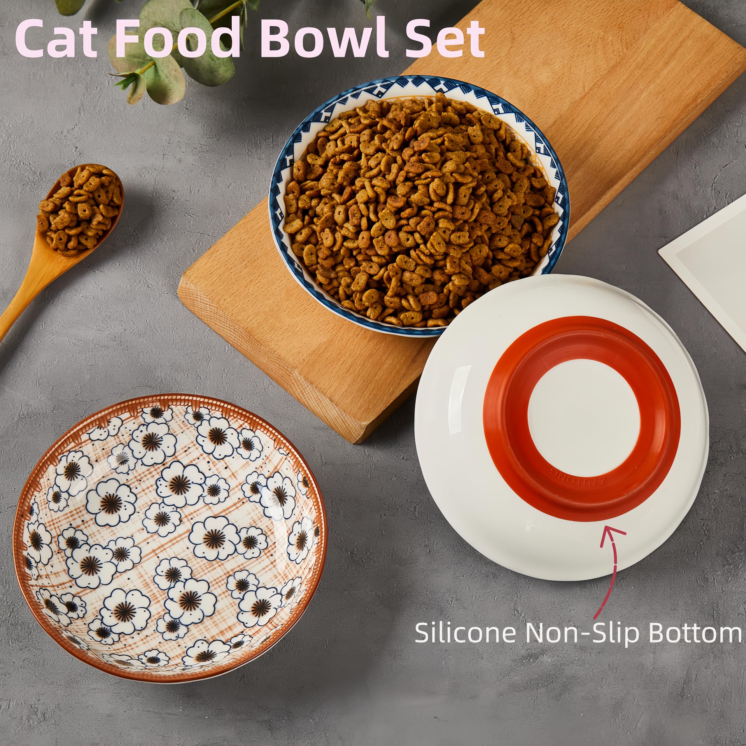 ZYUTONG silicone-base anti-spill bowl minimizes sliding during energetic mealtimes.