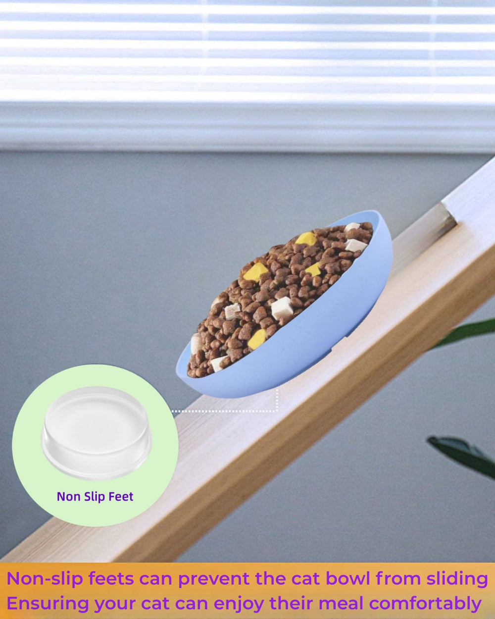 ZYUTONG whisker-friendly bowls reduce whisker contact for comfortable meals.